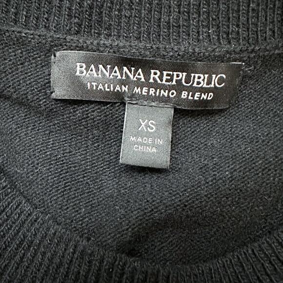 Banana Republic Italian Merino Blend Novelty Star Print Sweater Size XS - Picture 9 of 11